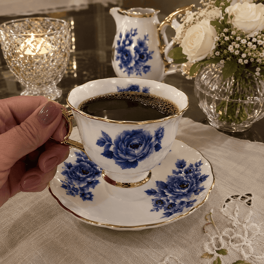 Bleu Royale - Jogo de Xícaras de Café Peças em Porcelana